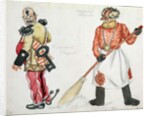Costume design for 'The Flea', by Yevgeny Zamyatin, 1924 by Boris Mikhailovich Kustodiev