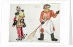 Costume design for 'The Flea', by Yevgeny Zamyatin, 1924 by Boris Mikhailovich Kustodiev