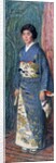 Portrait of a Japanese woman in a kimono, or Madame Kuroki, 1922 by Edmond-Francois Aman-Jean