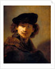 Self portrait with velvet cap, 1634 by Rembrandt Harmensz. van Rijn