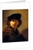 Self portrait with velvet cap, 1634 by Rembrandt Harmensz. van Rijn