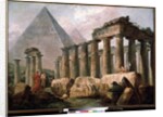 Pyramids and Temple, 1780 by Hubert Robert