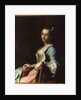 The Embroideress, 18th century by Pietro Antonio Rotari