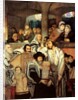 Jews praying in the Synagogue on Yom Kippur, 19th century by Maurycy Gottlieb