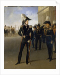 Emperor Nicholas I accepts the official report of the prince Lobanov-Rostovsky, 19th century by Adolphe Ladurner