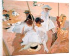 Under the Parasol, on the Beach at Zarautz, 1905 by Joaquin Sorolla y Bastida