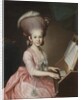 Portrait of a Young Lady at the Clavichord, 18th century by Georg Anton Urlaub