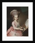 Portrait of a Young Lady at the Clavichord, 18th century by Georg Anton Urlaub