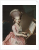 Portrait of a Young Lady at the Clavichord, 18th century by Georg Anton Urlaub