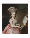 Portrait of a Young Lady at the Clavichord, 18th century by Georg Anton Urlaub