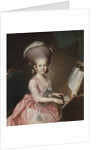Portrait of a Young Lady at the Clavichord, 18th century by Georg Anton Urlaub