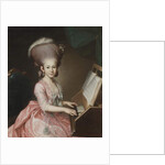 Portrait of a Young Lady at the Clavichord, 18th century by Georg Anton Urlaub