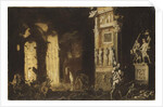 The Fire of Troy With Aeneas Carrying Anchises, 17th century by Francois de (1593-1644) Nome