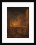 The Fire of Hotel-Dieu in Paris, by Robert, Hubert, 1772 by Hubert Robert