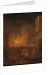 The Fire of Hotel-Dieu in Paris, by Robert, Hubert, 1772 by Hubert Robert