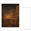The Fire of Hotel-Dieu in Paris, by Robert, Hubert, 1772 by Hubert Robert