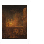 The Fire of Hotel-Dieu in Paris, by Robert, Hubert, 1772 by Hubert Robert