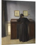 Ida Standing at a Desk, 1900 by Vilhelm Hammershoi