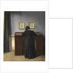 Ida Standing at a Desk, 1900 by Vilhelm Hammershoi