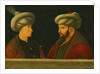 Portrait of Sultan Mehmed II with a young dignitary, 1444 by Gentile (school of) Bellini