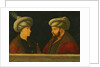 Portrait of Sultan Mehmed II with a young dignitary, 1444 by Gentile (school of) Bellini