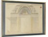 Study for the decoration of the throne at the Palais des Tuileries, 1806 by Charles Percier