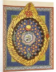 God, Cosmos, and Humanity. Miniature from Liber Scivias by Hildegard of Bingen, c.1175 by German School