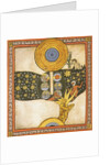 The Redeemer. Miniature from Liber Scivias by Hildegard of Bingen, c.1175 by German School