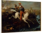 The Death of Prince Josef Poniatowski, at the Battle of Leipzig, 16th October 1813 by School Ukranian