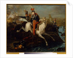 The Death of Prince Josef Poniatowski, at the Battle of Leipzig, 16th October 1813 by School Ukranian