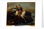 The Death of Prince Josef Poniatowski, at the Battle of Leipzig, 16th October 1813 by School Ukranian
