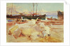 Oxen on the Beach at Baia, c.1908 by John Singer Sargent
