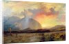 Sunset Vespers at the Old Rugged Cross by Thomas Moran