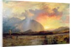 Sunset Vespers at the Old Rugged Cross by Thomas Moran
