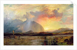 Sunset Vespers at the Old Rugged Cross by Thomas Moran