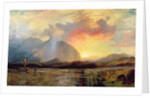 Sunset Vespers at the Old Rugged Cross by Thomas Moran