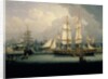 Four-Masted Clipper Ship in Liverpool Harbour, c.1810 by Robert Salmon