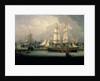 Four-Masted Clipper Ship in Liverpool Harbour, c.1810 by Robert Salmon