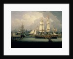 Four-Masted Clipper Ship in Liverpool Harbour, c.1810 by Robert Salmon