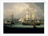 Four-Masted Clipper Ship in Liverpool Harbour, c.1810 by Robert Salmon