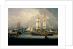Four-Masted Clipper Ship in Liverpool Harbour, c.1810 by Robert Salmon