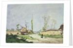 No.1534 A Village Road, Oiseme, 1888 by Henri-Joseph Harpignies
