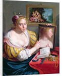 Girl with a Mirror, an Allegory of Profane Love, 1627 by Paulus Moreelse