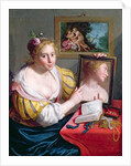 Girl with a Mirror, an Allegory of Profane Love, 1627 by Paulus Moreelse