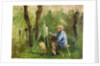 Corot at his Easel, Crecy-en-Brie, 1874 by Eugene Decan