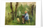 Corot at his Easel, Crecy-en-Brie, 1874 by Eugene Decan