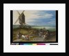 Landscape with mill and carts, c.1611 by Jan the Elder Brueghel