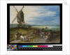 Landscape with mill and carts, c.1611 by Jan the Elder Brueghel