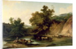 The River Wye at Tintern Abbey, 1805 by Philip James de (1740-1812) Loutherbourg