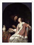 Dutch Courtship, 1675 by Frans van Mieris